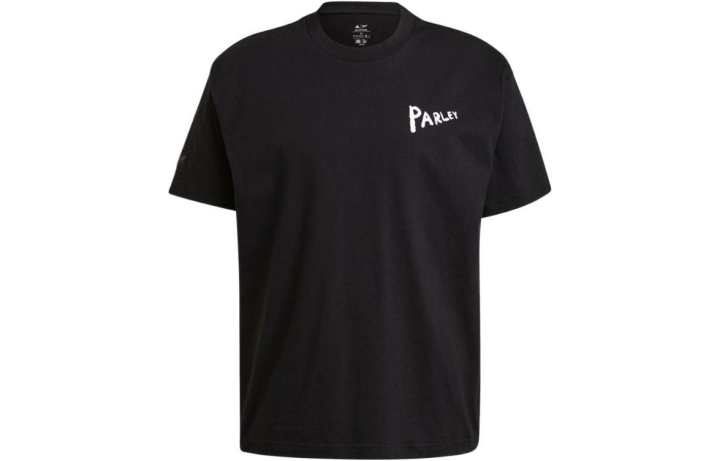 Adidas Adidas T Shirts Men's Black Crew Neck Moderate Straight Fit