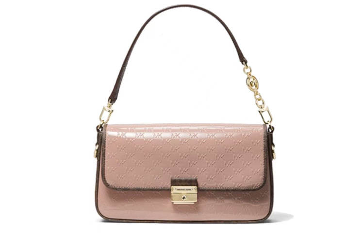 MICHAEL KORS Bradshaw Patent Leather Crossbody Bag, Handbag Small Women's Pink
