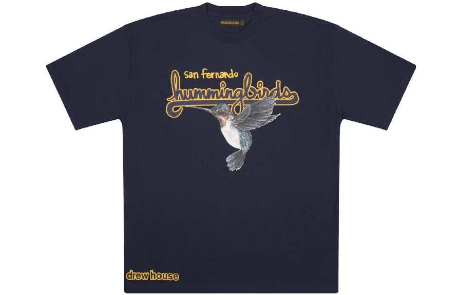 Drew House Hummingbirds Logo T Shirt Men's Blue