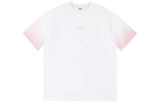 TEAM WANG T Shirts Men's White Crew Neck Moderate Straight Fit