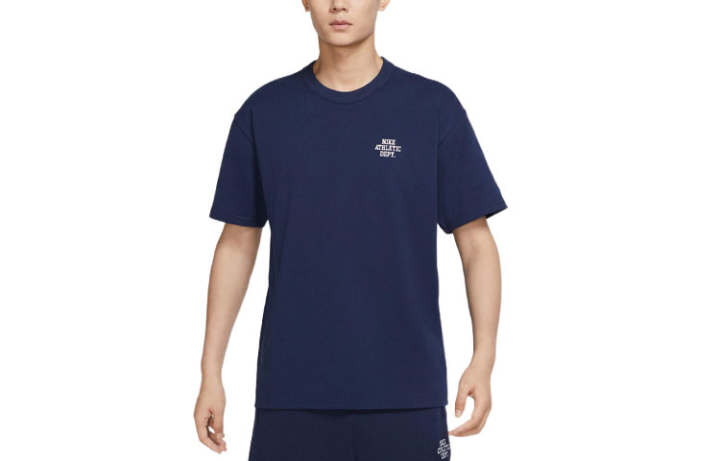 Nike Nike T Shirts Men's Dark Navy Blue Crew Neck Moderate