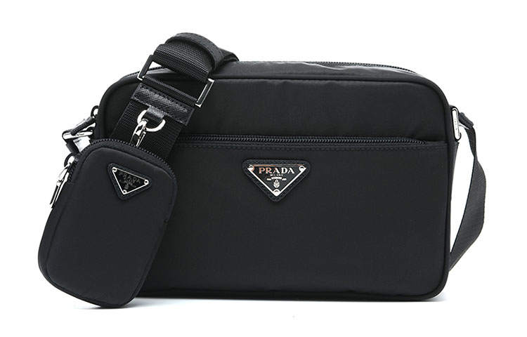 PRADA Re Nylon Recycled Nylon Handbag, Crossbody Bag Women's Black