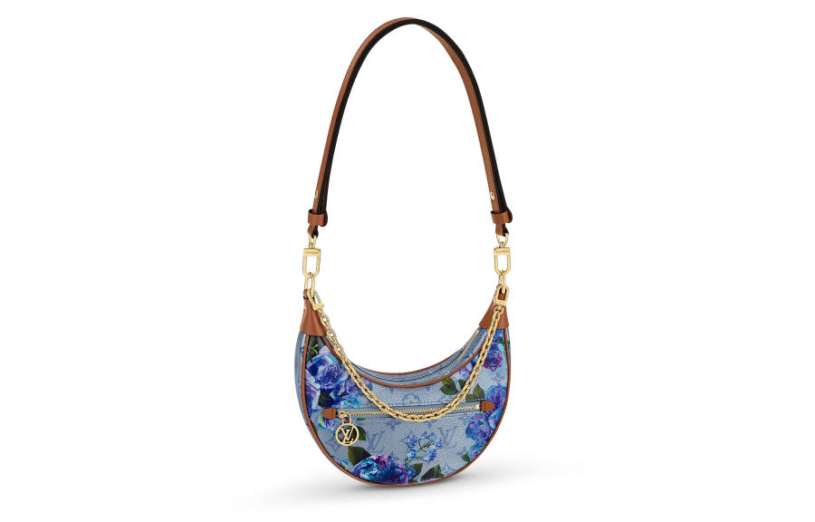 LOUIS VUITTON LOUIS VUITTON Loop Bag Floral Pattern Blue