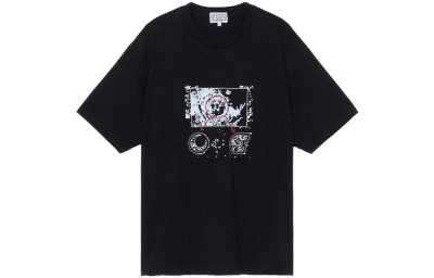 Cav Empt T Shirts Men's Black Crew Neck Moderate Straight Fit