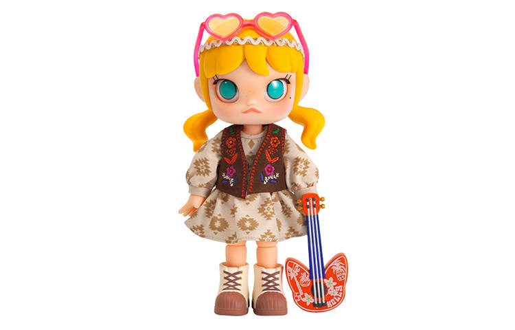 POP MART Molly Beach Music Festival Cute Ball Jointed Dolls 13cm