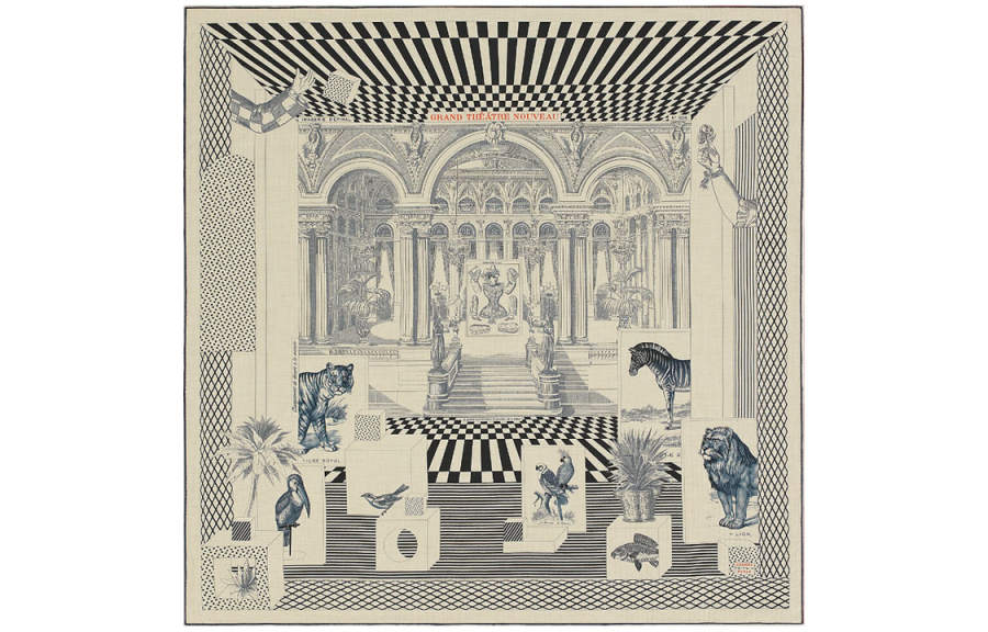 HERMES HERMES New Grand Theater Shawls Women's