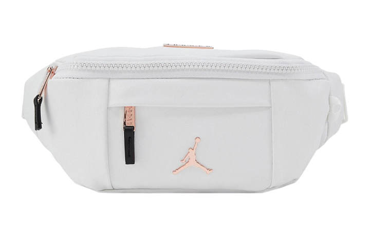 Jordan Jordan Polyurethane One Shoulder Crossbody Fanny Pack Regular Unisex White