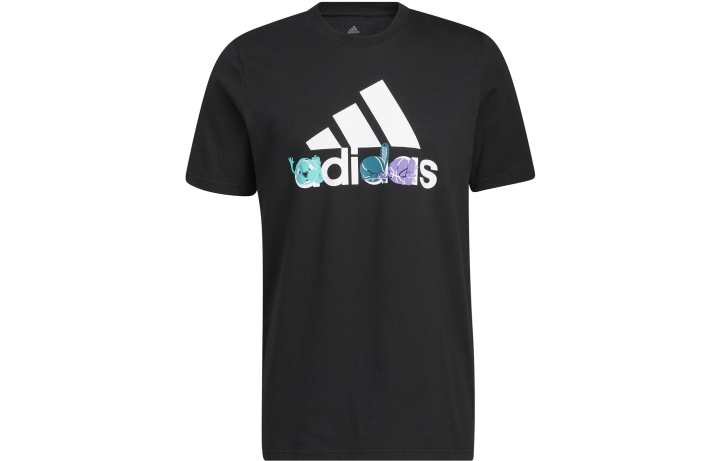 Adidas Adidas T Shirts Men's Black Crew Neck Moderate Straight Fit