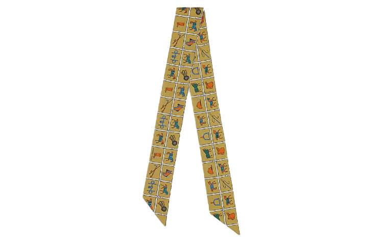 HERMES HERMES Silk Scarves Women's Red