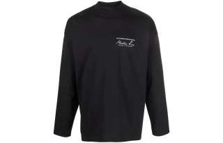 Martine Rose Logo Printed Long Sleeved T Shirt