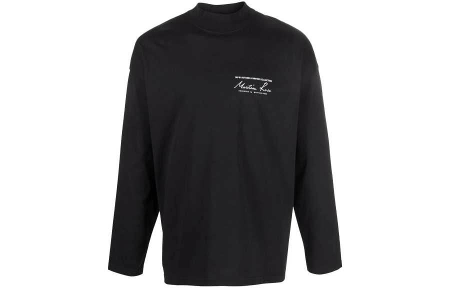 Martine Rose Logo Printed Long Sleeved T Shirt