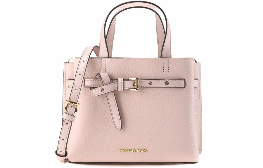 MICHAEL KORS Emilia Small Pebbled Leather Satchel
