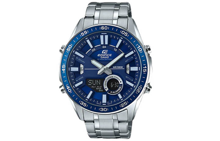 CASIO CASIO Men EDIFICE 46.6mm Blue Watch EFVC-100D-2A