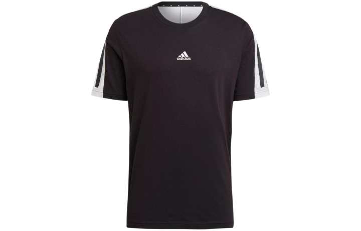Adidas Adidas T Shirts Men's Black Crew Neck Moderate Straight Fit