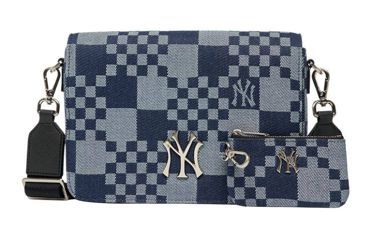 MLB Cotton Combo Bag, Shoulder Bag, Crossbody Bag Regular Unisex Dark Marine Blue Gray