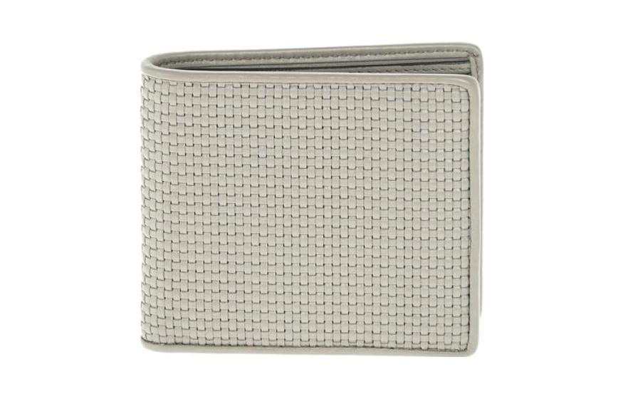 Ermenegildo Zegna Woven Design Wallet Men's Gray