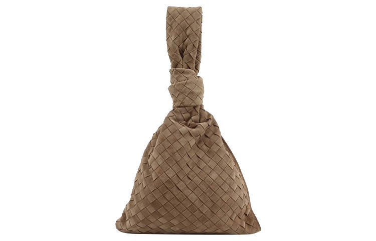 Bottega Veneta Suede Clutch Women's Brown