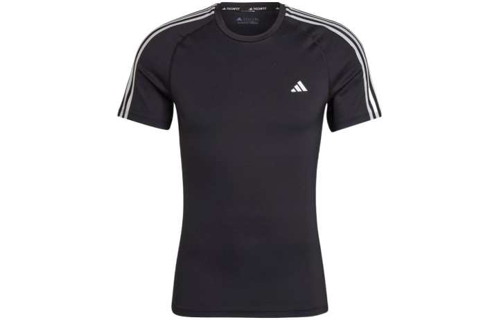Adidas Adidas Techfit 3 Stripes Training Tee