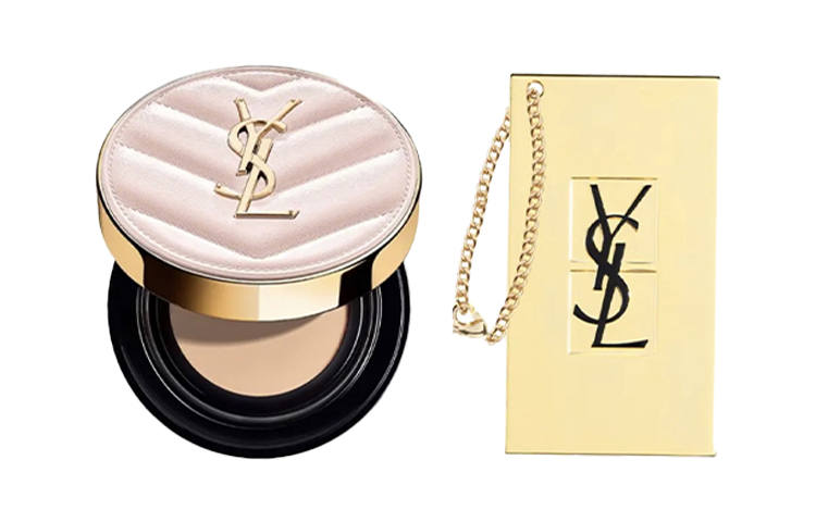 SAINT LAURENT Leather Air Cushion Sample Set, Concealing Natural Long Lasting No Makeup Adherent 5g