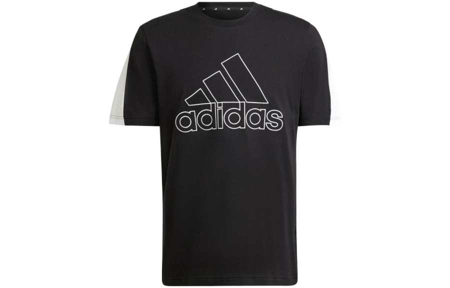 Adidas Adidas T Shirts Men's Black Crew Neck Moderate Straight Fit