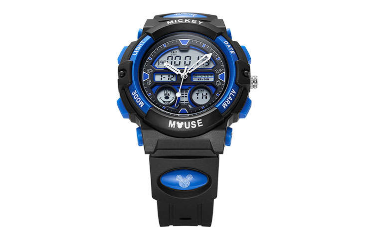Disney Mickey Series Electronic Movement Watch Unisex Black Dial MK 15155L