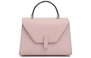 Valextra Iside Millepunte Calfskin Shoulder Bag, Crossbody Bag, Handbag Mini Women's Pink