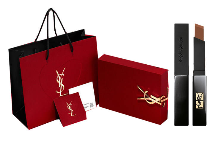 SAINT LAURENT Little Black Stripes Limited Edition Box Makeup Sets Easy to Blend Natural Complexion