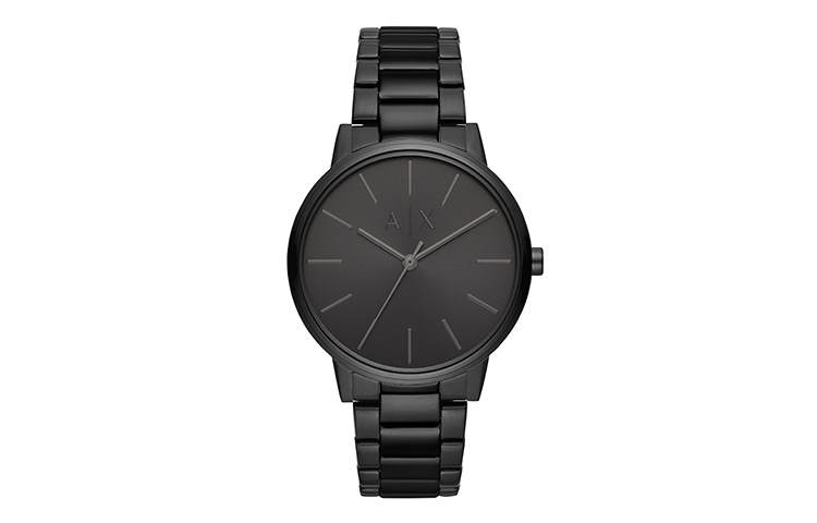 ARMANI EXCHANGE ARMANI EXCHANGEAE Wrist Watches Quartz Movement Stainless Steel Strap 42mm Black Dial Men's Watches
