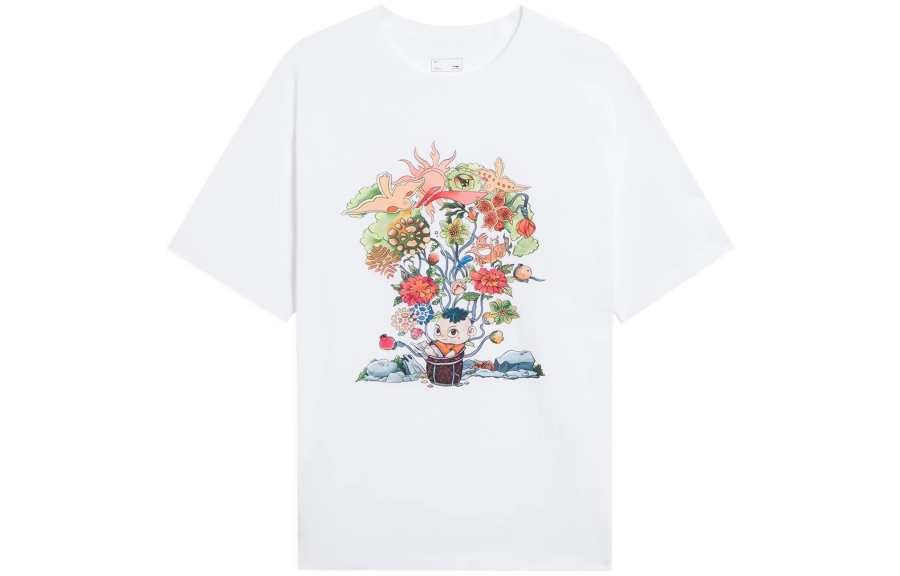 Li-Ning Li Ning Sports Trendy Collection T Shirt Men's White