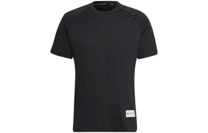 Adidas Adidas T Shirts Men's Black Crew Neck Moderate Straight Fit