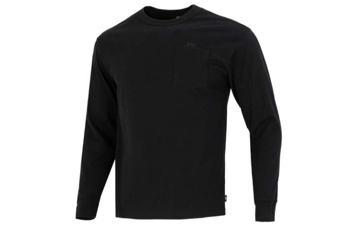 Nike Nike T Shirts Men's Black Crew Neck Moderate Straight Fit