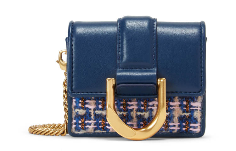 CHARLES&KEITH Pu Coin Purse, Card Holder Mini Women's Chocolate/Dark Blue/Violet