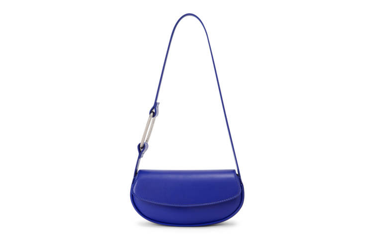 CHARLES&KEITH Pu Shoulder Bag Women's Blue/Green/Black/Milk White