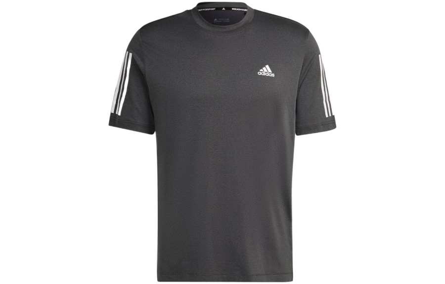 Adidas Adidas T Shirts Men's Gray Crew Neck Moderate Straight Fit