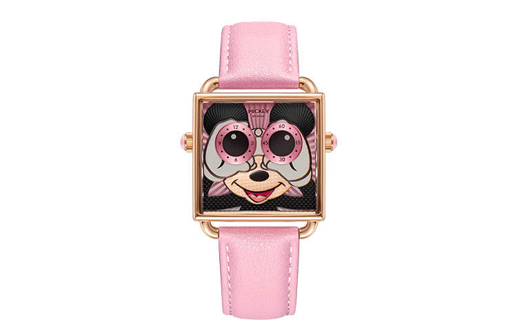 Disney Minnie Series Quartz Movement Leather Strap Watch Women's Watch Multicolor Watch Dial MK 11496P