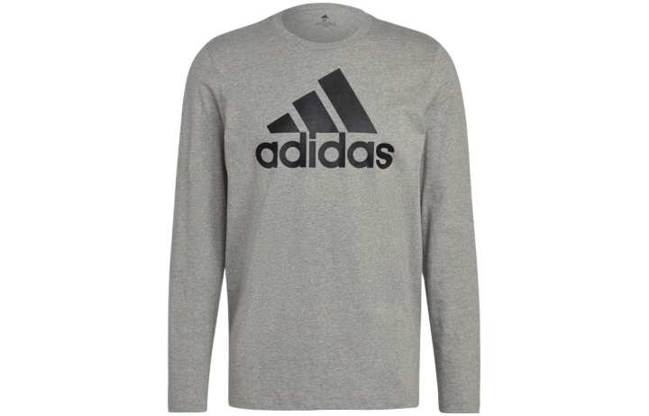 Adidas Adidas T Shirts Men's Gray Crew Neck Moderate Straight Fit