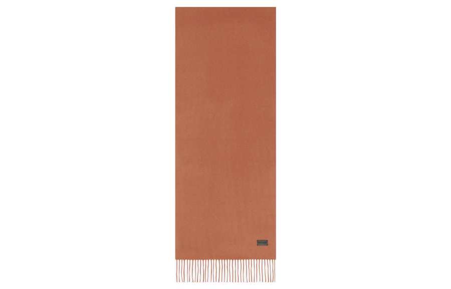 SAINT LAURENT Knit Scarves Women's Red Brown