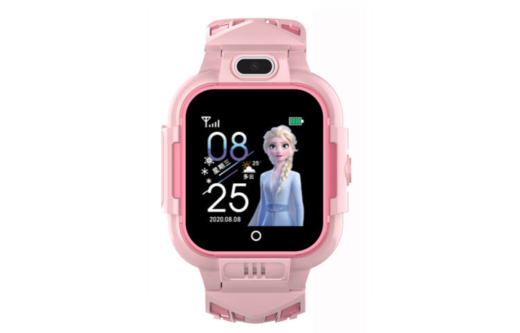 Disney Frozen Series Smart Movement Silicone Strap Watch Women's Watch Black Dial SF 54214P1