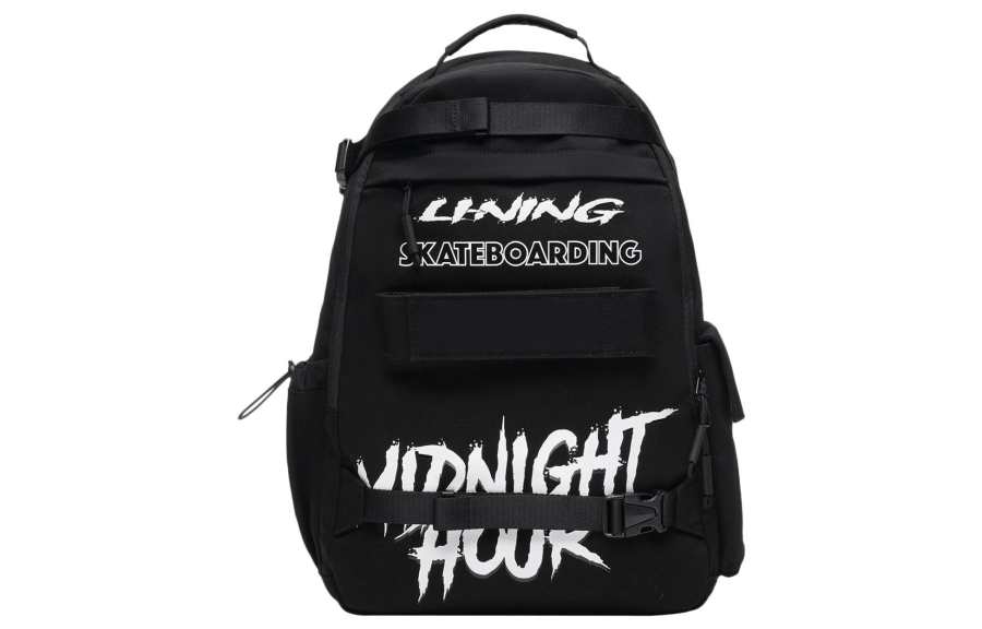 Li-Ning Li Ning Skateboard Cotton Backpack Unisex Black