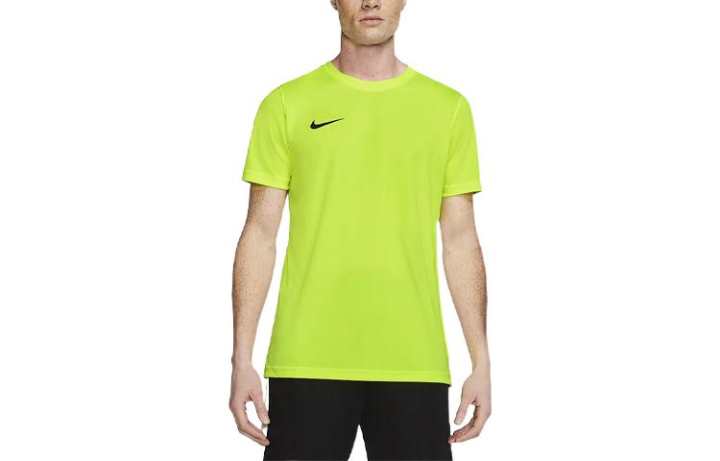Nike Nike T Shirts Men's Green Crew Neck Moderate Straight Fit