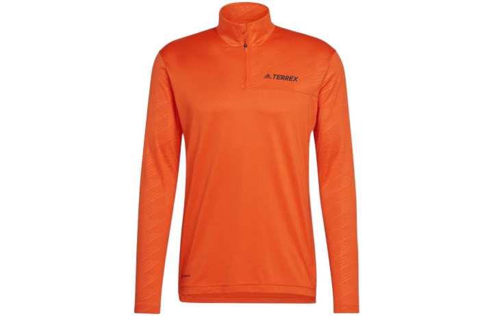 Adidas Adidas T Shirts Men's Orange Turtleneck Moderate Straight Fit