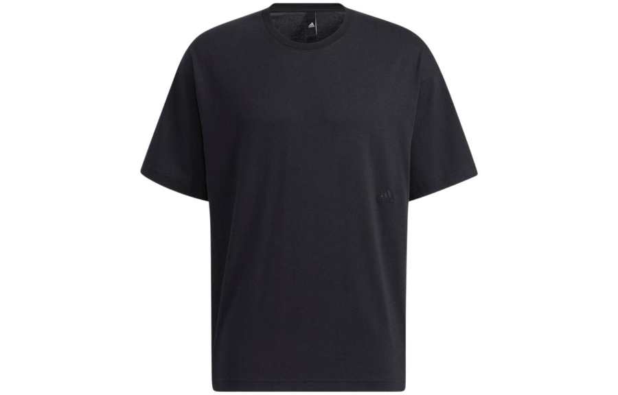Adidas Adidas T Shirts Men's Black Crew Neck Moderate Straight Fit