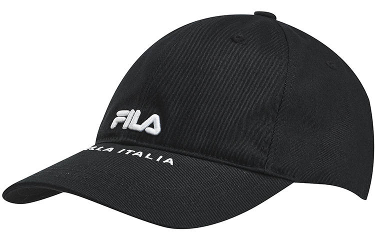 FILA Synthetic Fiber Baseball Caps Unisex Carbon Black
