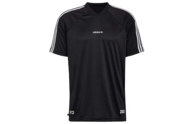 Adidas Adidas T Shirts Men's Black V Neck Moderate Straight Fit