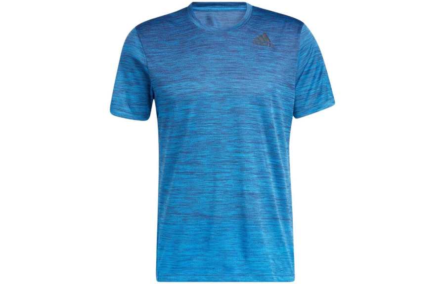 Adidas Adidas T Shirts Men's Blue Crew Neck Moderate Straight Fit