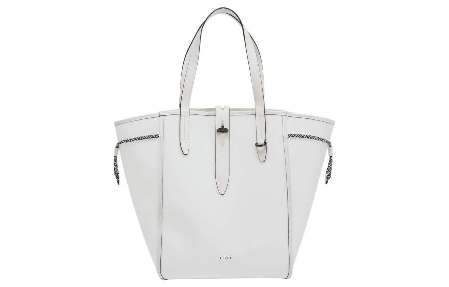 Furla Net Collection &Sorrento Calfskin Tote Bag, Shopping Bag, Handbag, Shoulder Bag Women's White