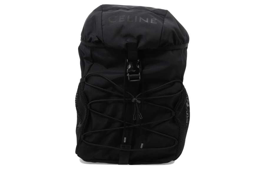 CELINE CELINE Polyamide Fabric Backpack Medium Men's Black