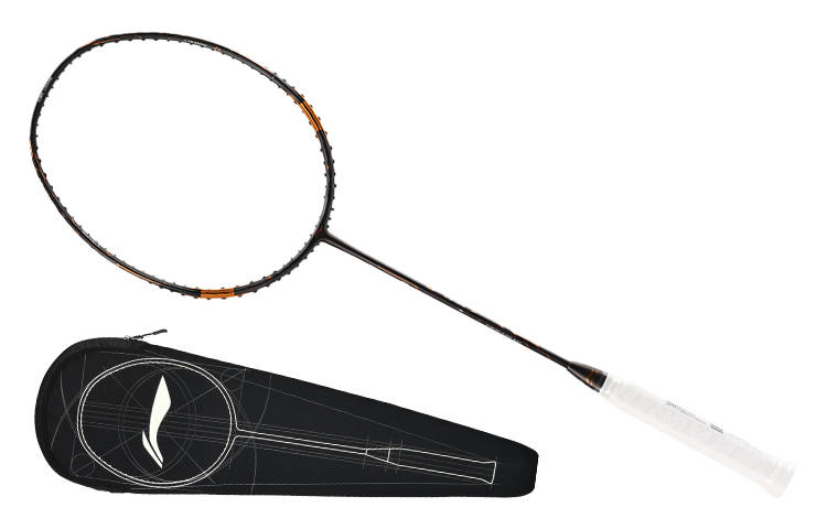 Li-Ning Li Ning Raid 7C AYPQ148 1 Full Carbon Badminton Rackets Offensive Type Heavy Head, Stiff Shaft Professional 675MM Black