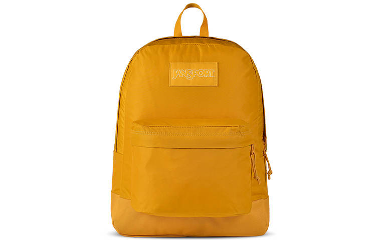JanSport Nylon Fabric Backpack Medium Unisex Ginger Yellow