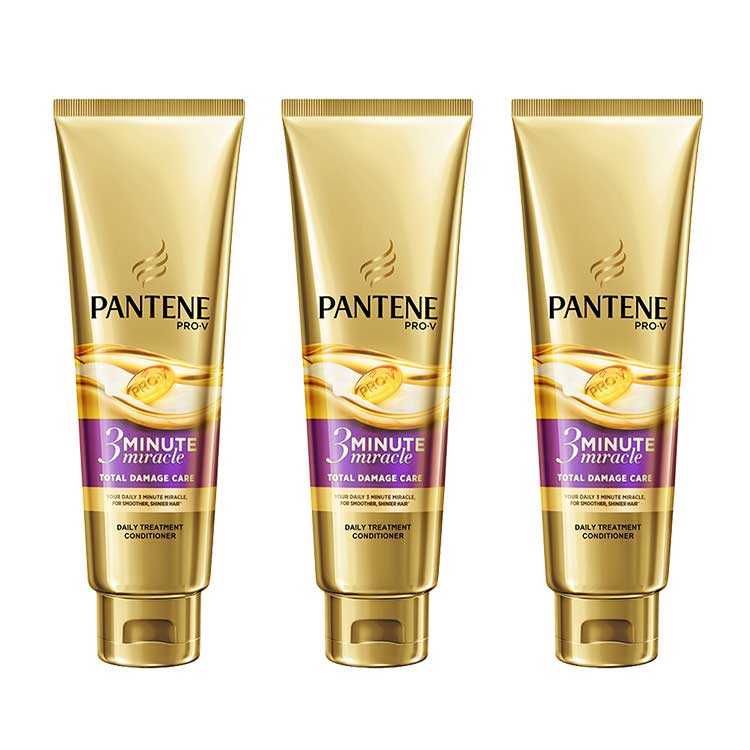 PANTENE 3 Minute Miracle Hair Conditioners Hair Care Anti Breakage Hydrating Repairing Aromatic 180ml*3